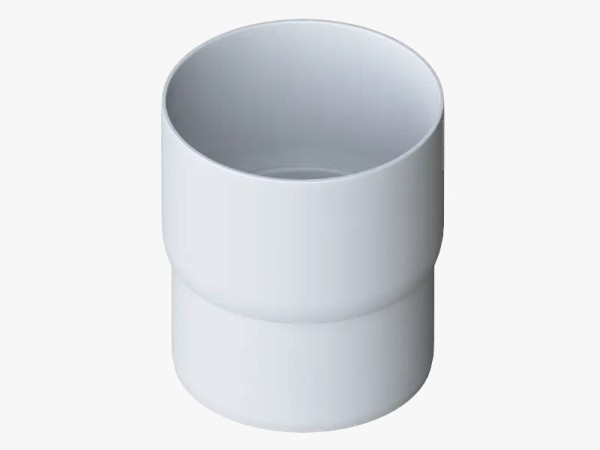 Водосток Альта-Профиль ПВХ – Муфта трубы водосточная (белый) купить в Кашире