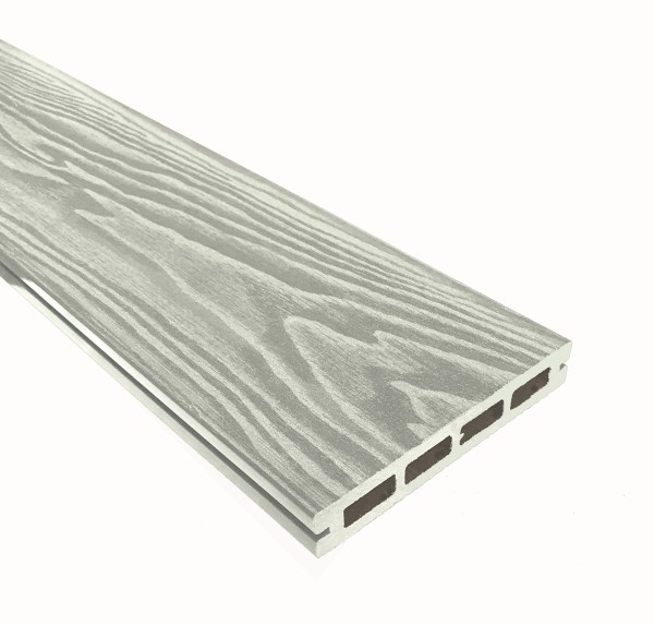 Террасная доска из ДПК Terrapol Смарт 3D Пустотелая с пазом Дуб беленый купить в Кашире