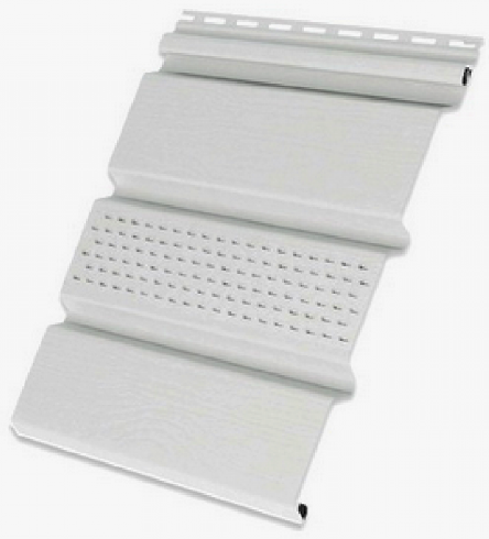 Софит с центральной перфорацией, белый купить в Кашире