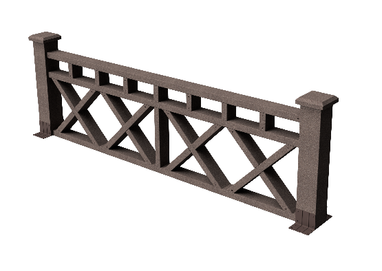 Ограждения декоративное ДПК GRINDERDECO Бэйли венге купить в Кашире