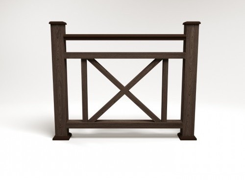 Ограждение из ДПК FG2 венге купить в Кашире