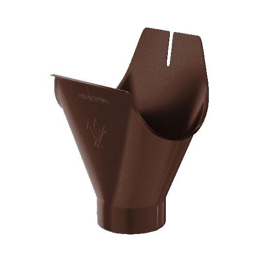 Водосток Aquasistem, система 125x90 - Воронка желоба RAL 8017 Коричневый купить в Кашире