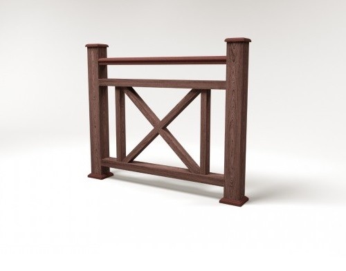 Ограждение из ДПК FG2 шоколад купить в Кашире