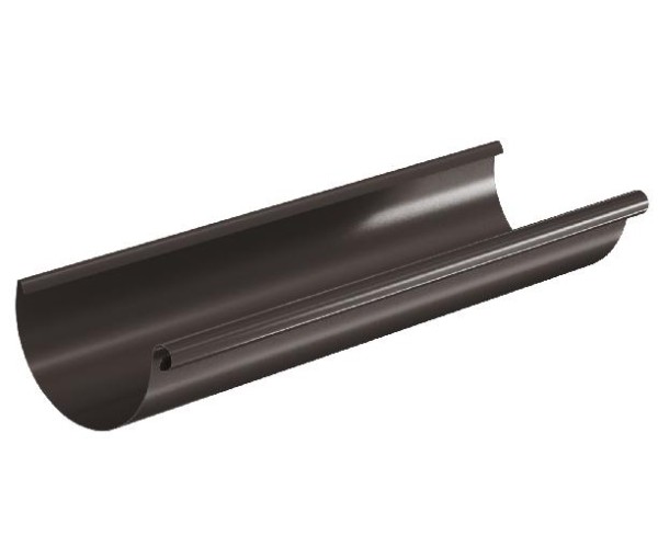 Водосток Aquasistem, система 150/100 - Водосточный желоб 3.00м RR 32 Тёмно-Коричневый купить в Кашире