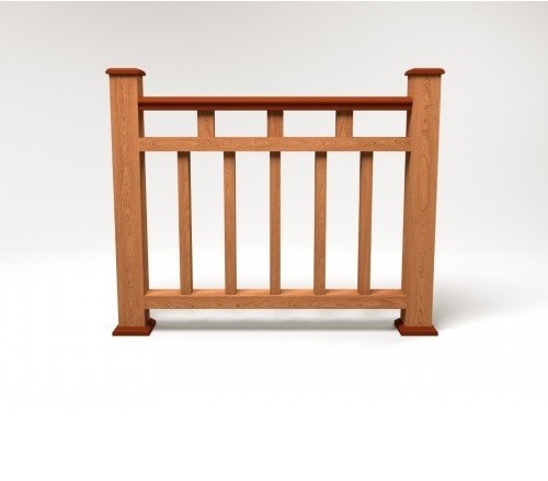 Ограждение из ДПК FG1 терракот купить в Кашире