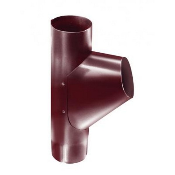 Водосток Grand Line 125x90 – Тройник трубы RAL 3005 купить в Кашире