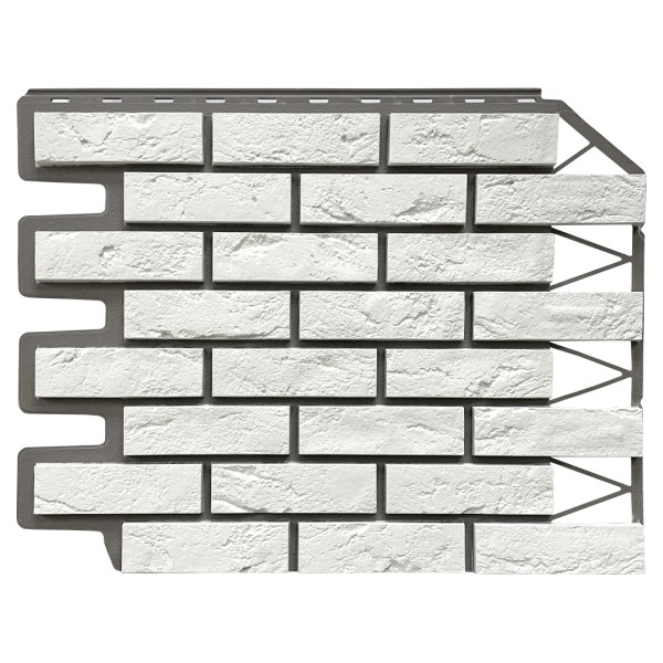 Фасадная панель FineBer, Кирпич Баварский, Белый купить в Кашире