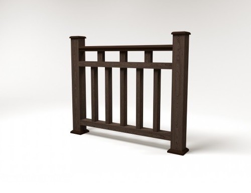 Ограждение из ДПК FG1 венге купить в Кашире