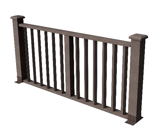 Ограждения декоративное ДПК GRINDERDECO Бруклин венге купить в Кашире