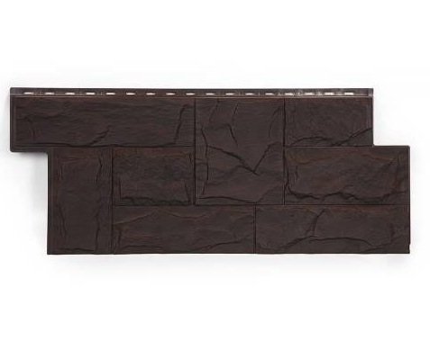 Фасадная панель T-Сайдинг-Гранит Леон ЭКО-2 Венге купить в Кашире