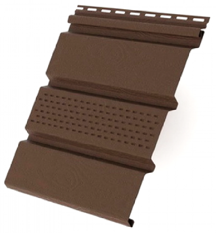 Софит с центральной перфорацией, коричневый купить в Кашире