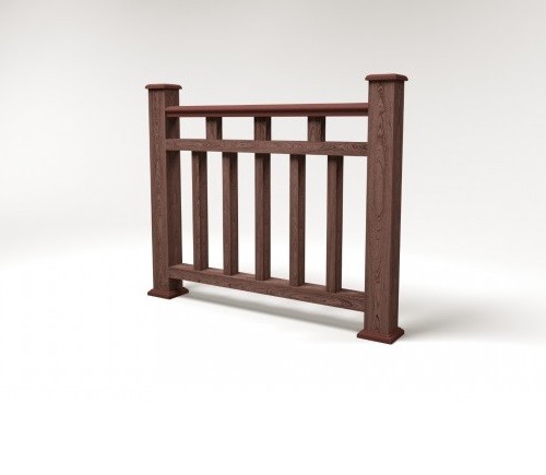 Ограждение из ДПК FG1 шоколад купить в Кашире