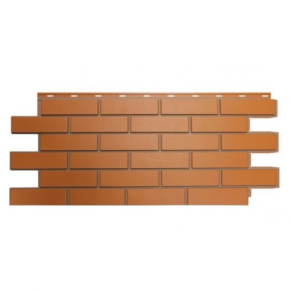 Фасадная панель Nordside, Гладкий Кирпич, Красный купить в Кашире