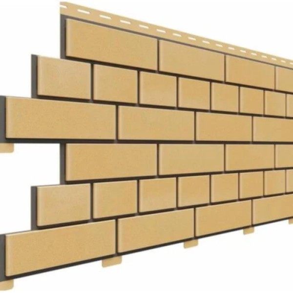 Фасадная панель Доломит Кирпич, Желтый купить в Кашире