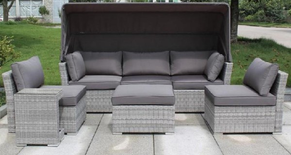 Диван-Трансформер AFINA плетеный из иск. ротанга AFM-320G Grey купить в Кашире