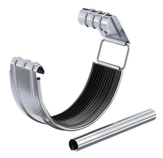 Водосток Aquasistem, Система 150/100 - Соединитель желоба с уплотнителем оцинковка купить в Кашире