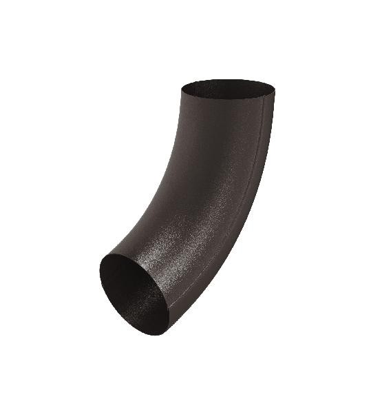 Водосток Aquasistem, Система 150/100 - Колено трубы RR 32 Тёмно-коричневый matt купить в Кашире