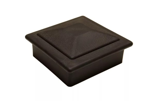 Крышка верхняя фигурная ПВХ для столба Deckart 100х100 Графит купить в Кашире