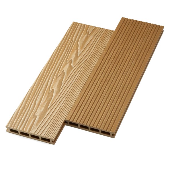 Террасная доска ДПК NanoWood двусторонняя New 3D тиснение + вельвет Орех купить в Кашире