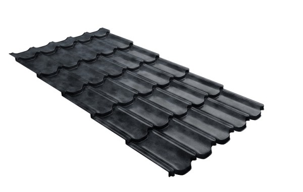 Металлочерепица квинта плюс с 3D резом 0,45 Safari Grey купить в Кашире