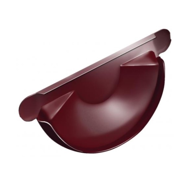 Водосток Grand Line 125x90 – Заглушка желоба RAL 3005 купить в Кашире