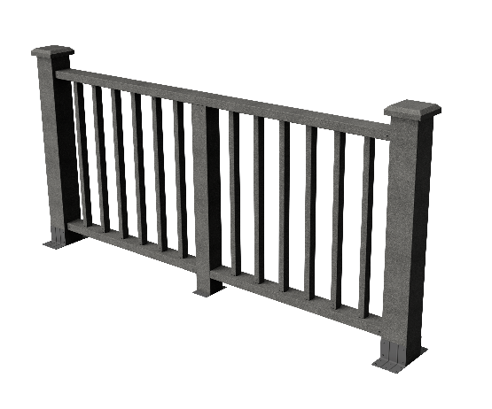 Ограждения декоративное ДПК GRINDERDECO Альма серый базальт купить в Кашире