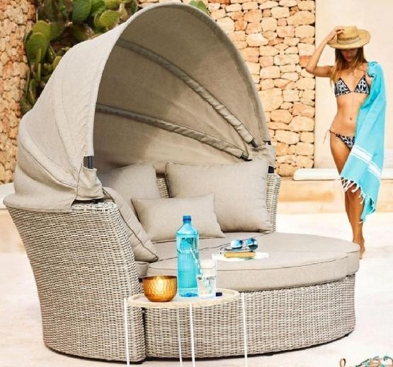 Диван-Трансформер AFINA плетеный из иск. ротанга AFM-325 Beige купить в Кашире