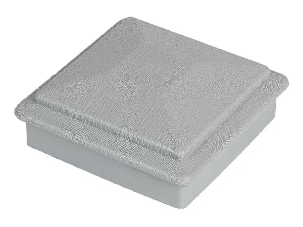 Крышка верхняя фигурная ПВХ для столба Deckart 100х100 Серый купить в Кашире