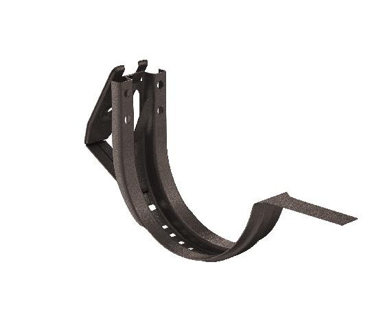 Водосток Aquasistem, Система 150/100 - Крюк крепления желоба короткий регулируемый RR 32 Тёмно-коричневый matt купить в Кашире