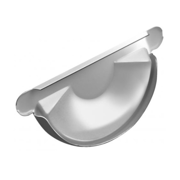 Водосток Grand Line 150x100 – Заглушка желоба RAL 9003 купить в Кашире