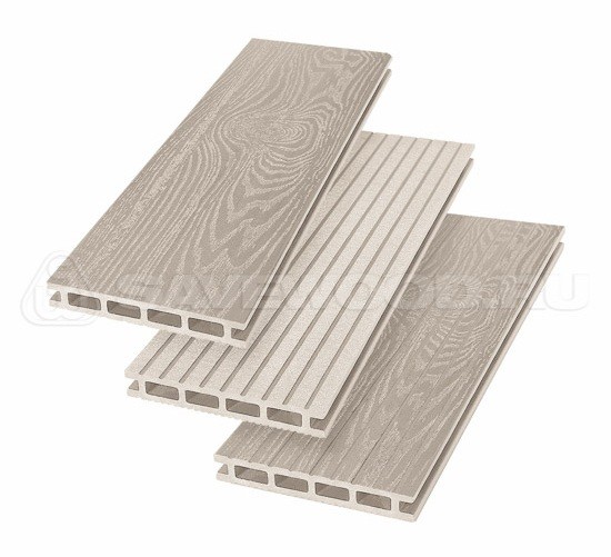 Террасная доска из ДПК SW Carpinus (T) — двухсторонняя бежевый купить в Кашире