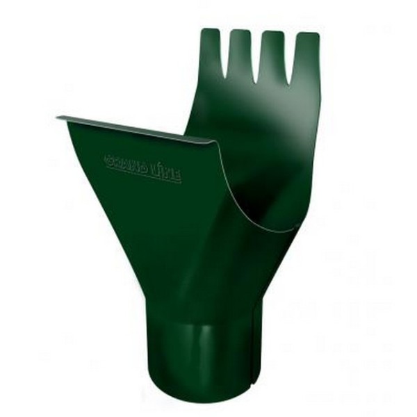 Водосток Grand Line 125x90 – Воронка желоба RAL 6005 купить в Кашире