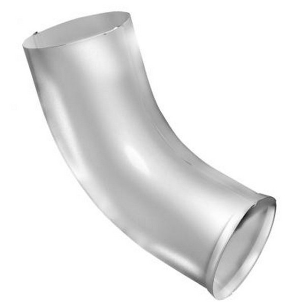 Водосток Grand Line 150x100 – Колено сливное RAL 9003 купить в Кашире