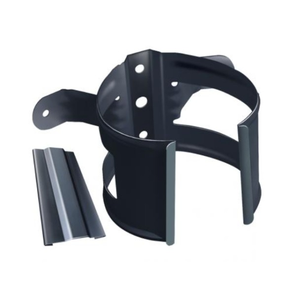 Водосток Grand Line 150x100 – Хомут трубы (на дерево) RAL 7024 купить в Кашире