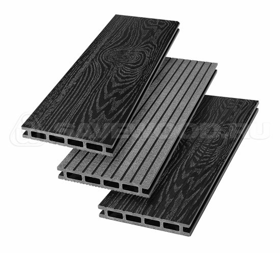Террасная доска из ДПК SW Carpinus (T) — двухсторонняя черный купить в Кашире