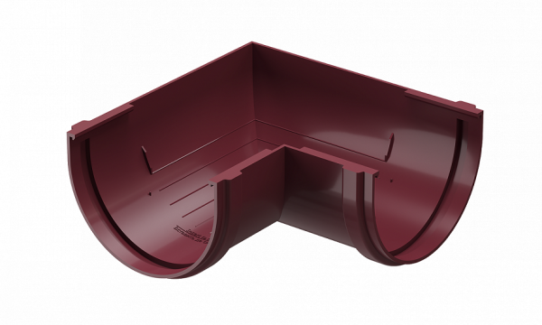 Угловой элемент 90˚ПВХ Docke STANDART красный купить в Кашире