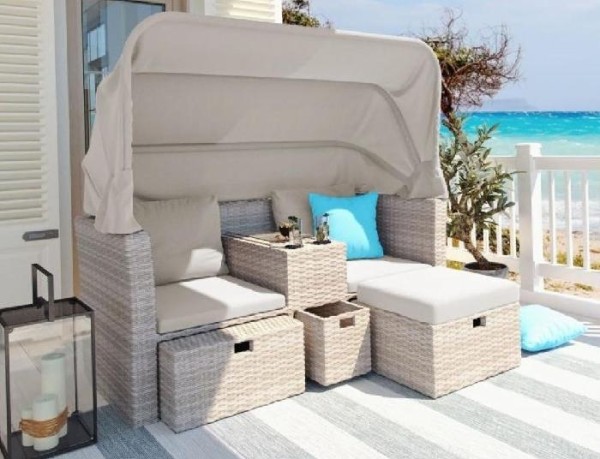 Комплект мебели AFINA плетеной из иск. ротанга AFM-330 Beige купить в Кашире