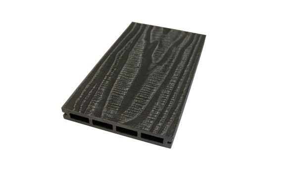 Террасная доская ДПК NanoWood Nature 3D (20мм) пустотелая Графит купить в Кашире