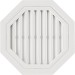 Восьмиугольная фронтонная вентиляционная решётка, Белая купить в Кашире