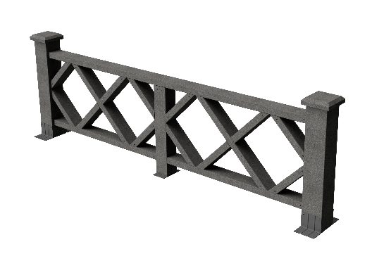 Ограждения декоративное ДПК GRINDERDECO Миллениум серый базальт купить в Кашире