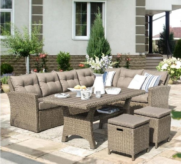 Комплект мебели AFINA плетеной из иск. ротанга AFM-307B Beige купить в Кашире