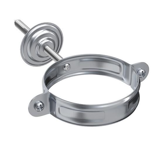 Водосток Aquasistem, Система 150/100 - Хомут для крепления трубы оцинковка купить в Кашире