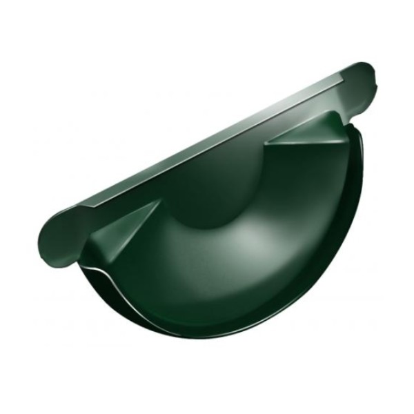 Водосток Grand Line 125x90 – Заглушка желоба RAL 6005 купить в Кашире