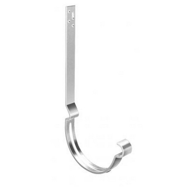 Водосток Grand Line 150x100 – Кронштейн длинный полоса RAL 9003 купить в Кашире