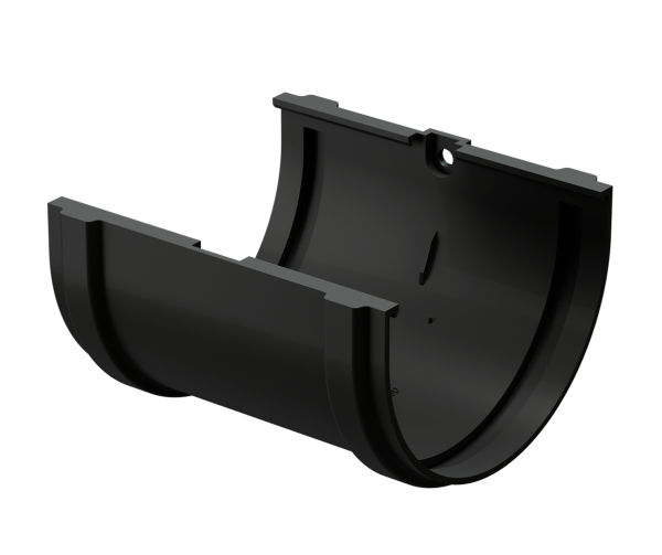 Соединитель желоба Docke Premium ПВХ - Карбон купить в Кашире