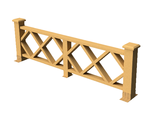 Ограждения декоративное ДПК GRINDERDECO Миллениум песчаник купить в Кашире