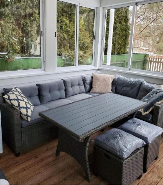 Комплект мебели AFINA плетеной из иск. ротанга AFM-307G-Grey купить в Кашире