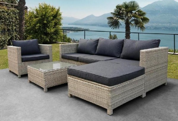 Комплект мебели AFINA плетеной из иск. ротанга YR821G Grey/Grey купить в Кашире