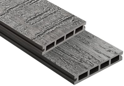 Террасная доска ДПК Outdoor 3D VIRGINIA/COLORADO темно-серая