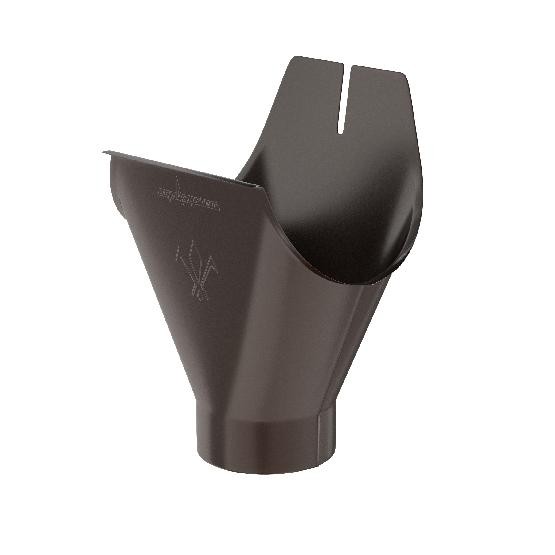 Водосток Aquasistem, система 125x90 - Воронка желоба RR 32 Тёмно Коричневый купить в Кашире